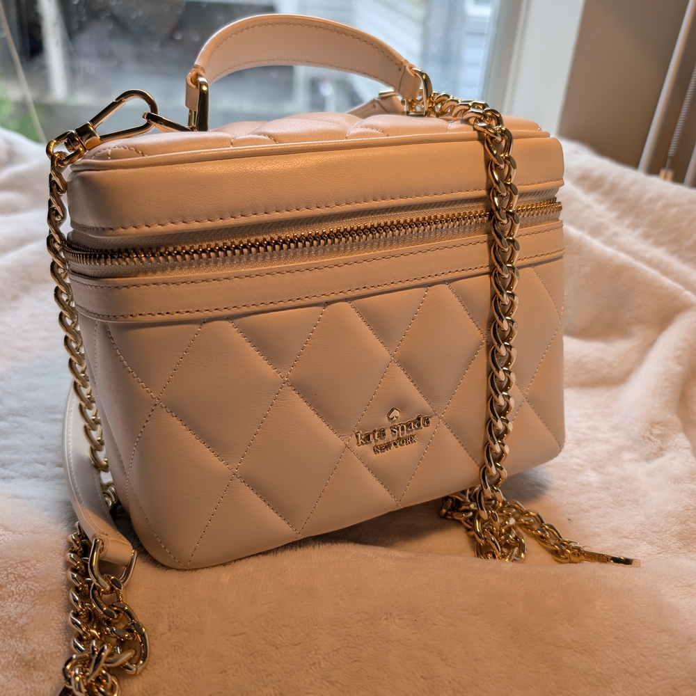 Kate Spade Ivory Quilted Crossbody Bag
